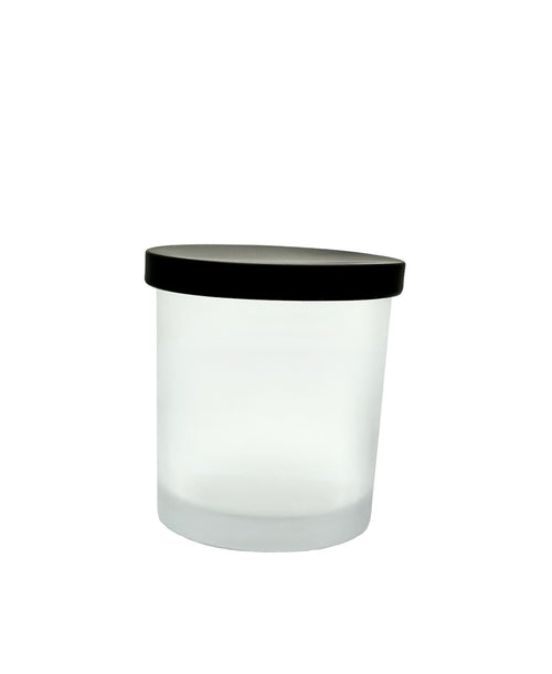 Envase Matizado Para Vela Con Tapa