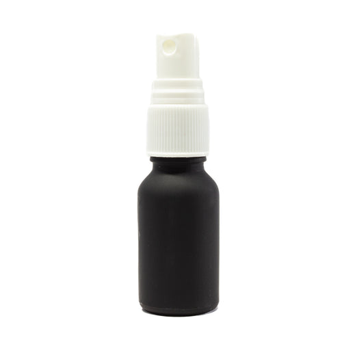 Frasco Negro Matizado 15ml con Atomizador