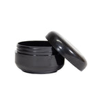 Pomadera Acrílico Negra 100ml con Tapa Negra