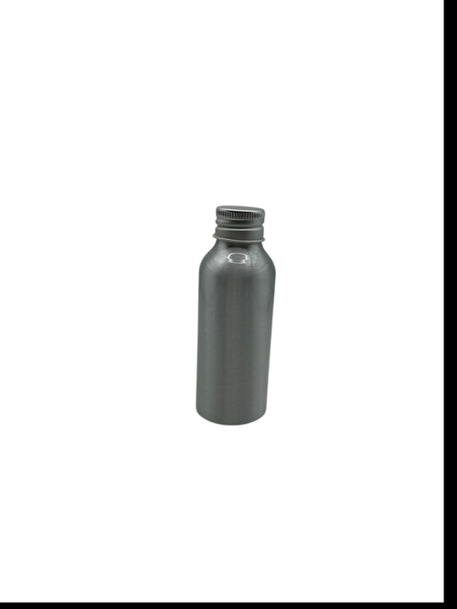 Envase de aluminio 100ML con tapa plana aluminio