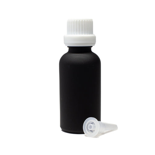 Frasco Negro  Matizado 30ml con Inserto