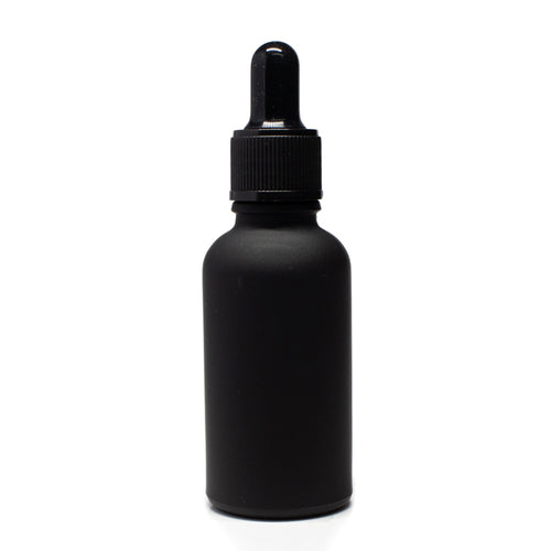 Frasco Negro Matizado 30ml con Bulbo