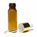 Frasco Ámbar Cosmetico 5ml Bulbo